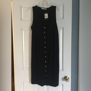 We the Free (Free People) Dress or can be worn as a long vest. Black. NWT